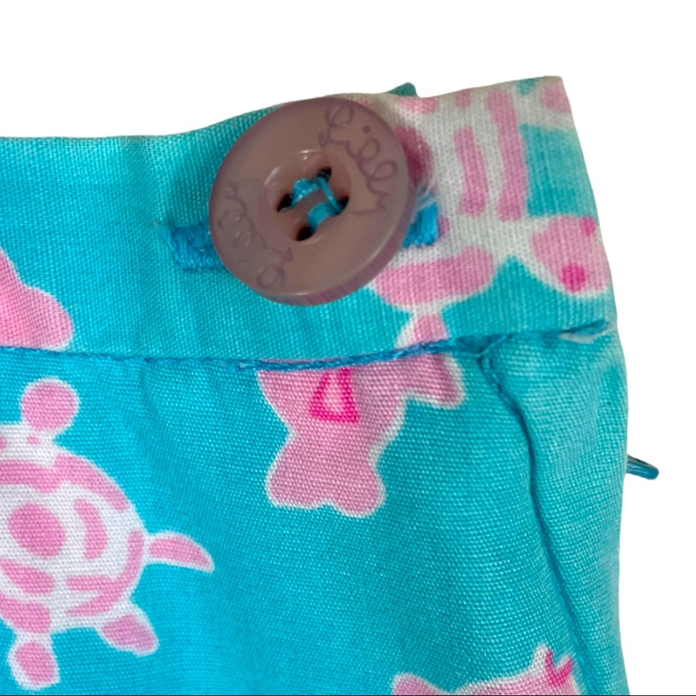 LILY PULITZER vintage fish turtles print skirt sz 10 - Picture 3 of 9